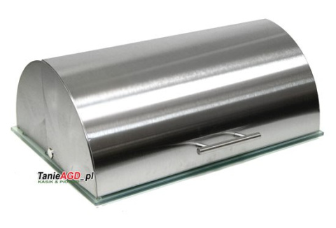 CHLEBAK STALOWY z DESKĄ SZKLANĄ INOX 3213 CHLEBAK STALOWY z DESKĄ SZKLANĄ INOX 3213