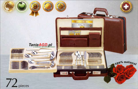 SZTUĆCE HOFFBURG TORONTO SATIN 72 ELE HB-8401 SZTUĆCE HOFFBURG TORONTO SATIN 72 ELE HB-8401