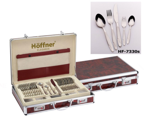 SZTUĆCE OBIADOWE 72 ELE. HOFFNER 18/10 SATYNA HF-7330-s-72 SZTUĆCE OBIADOWE 72 ELE. HOFFNER 18/10 SATYNA HF-7330-s-72