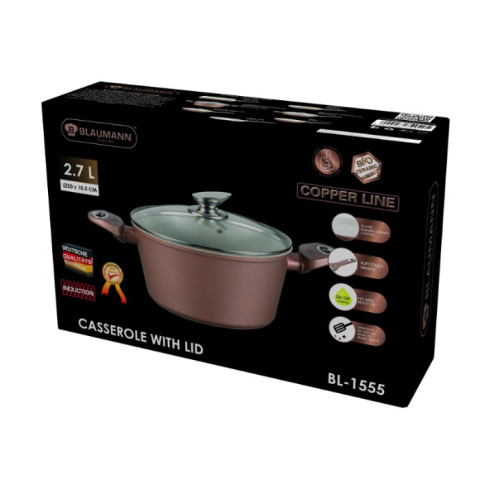 GARNEK BLAUMANN COPPER 2.7L / 20CM BL-1555-N GARNEK BLAUMANN COPPER 2.7L / 20CM BL-1555-N