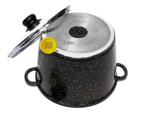 GARNEK GRANITOWY 9.4L / 28CM KiNGHOFF MARMO KH-3768 GARNEK GRANITOWY 9.4L / 28CM KiNGHOFF MARMO KH-3768