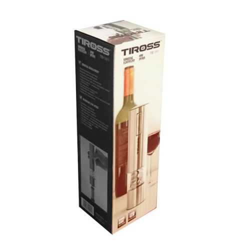 KORKOCIĄG ELEKTRYCZNY AKUMULATOR / LED TIROSS TS-1391 KORKOCIĄG ELEKTRYCZNY AKUMULATOR / LED TIROSS TS-1391