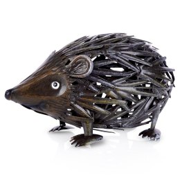 Figurka ogrodowa dekoracja ozdoba do ogrodu metalowy jeż 25x11x13cm PROGARDEN 339172