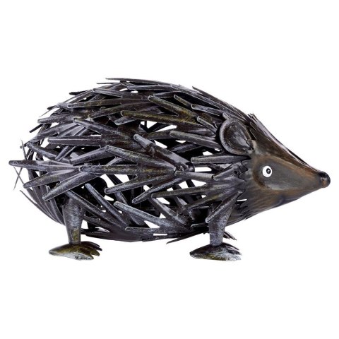 Figurka ogrodowa dekoracja ozdoba do ogrodu metalowy jeż 25x11x13cm PROGARDEN 339172