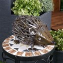 Figurka ogrodowa dekoracja ozdoba do ogrodu metalowy jeż 25x11x13cm PROGARDEN 339172