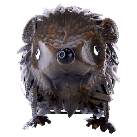 Figurka ogrodowa dekoracja ozdoba do ogrodu metalowy jeż 25x11x13cm PROGARDEN 339172