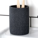 Kubek na szczoteczki do zębów na pastę łazienkowy ceramiczny czarny ALPINA 569984