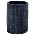 Kubek na szczoteczki do zębów na pastę łazienkowy ceramiczny czarny ALPINA 569984