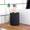 Kubek na szczoteczki do zębów na pastę łazienkowy ceramiczny czarny ALPINA 569984