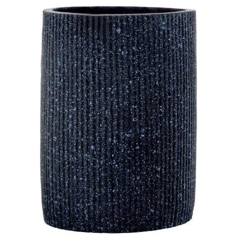 Kubek na szczoteczki do zębów na pastę łazienkowy ceramiczny czarny ALPINA 569984
