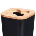 Kubek na szczoteczki do zębów na pastę łazienkowy czarny BATHROOM SOLUTIONS 531311