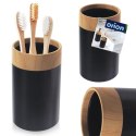 Kubek na szczoteczki pastę do zębów do łazienki czarny BLACK 7.5x11.5cm ORION 531339