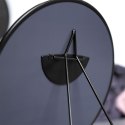 Lusterko kosmetyczne do makijażu do łazienki na stojaku czarne 15 cm VILDE 569557