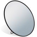 Lusterko kosmetyczne do makijażu do łazienki na stojaku czarne 20 cm VILDE 569559