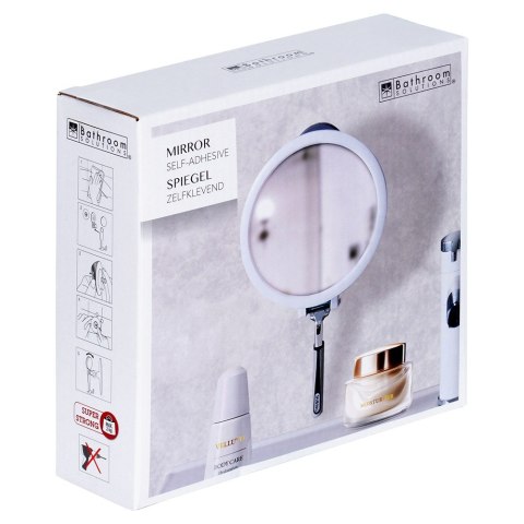 Lusterko kosmetyczne do makijażu do łazienki z przyssawką BATHROOM SOLUTIONS 567045