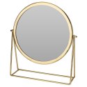 Lusterko kosmetyczne do makijażu do łazienki złote 30x38 cm HOME STYLING COLLECTION 569240