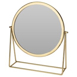 Lusterko kosmetyczne do makijażu do łazienki złote 30x38 cm HOME STYLING COLLECTION 569240