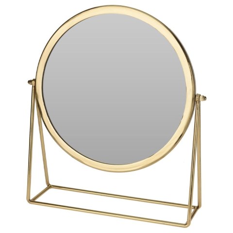 Lusterko kosmetyczne do makijażu do łazienki złote 30x38 cm HOME STYLING COLLECTION 569240