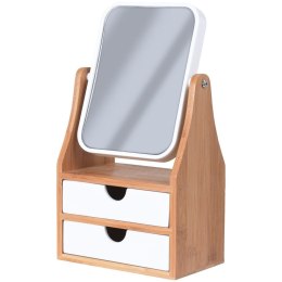 Lusterko kosmetyczne do makijażu z organizerem szufladkami na kosmetyki ELEGANZA 510104