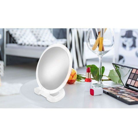 Lustro lusterko kosmetyczne do makijażu dwustronne powiększające ORION 510145