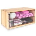 Organizer kuferek na kosmetyki do makijażu pojemnik bambusowy 18.5x12x9.5cm ELEGANZA 569400