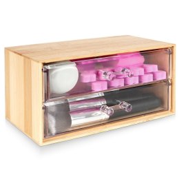 Organizer kuferek na kosmetyki do makijażu pojemnik bambusowy 18.5x12x9.5cm ELEGANZA 569400