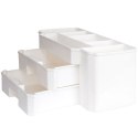 Organizer kuferek na kosmetyki do makijażu pojemnik biały 24.5x12x11cm ELEGANZA 569369-B