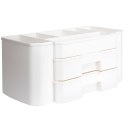Organizer kuferek na kosmetyki do makijażu pojemnik biały 24.5x12x11cm ELEGANZA 569369-B