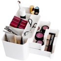 Organizer kuferek na kosmetyki do makijażu pojemnik biały 24.5x12x11cm ELEGANZA 569369-B