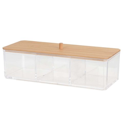 Organizer na kosmetyki do makijażu pojemnik akrylowy 23.5x9.5x8.5cm ELEGANZA 569136