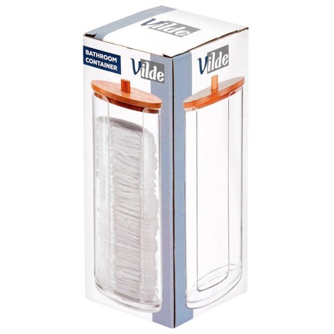 Pojemnik na płatki kosmetyczne organizer pudełko 7x18cm VILDE 568041