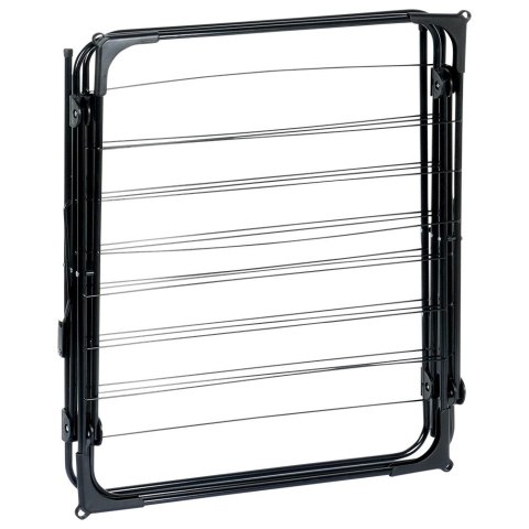 Suszarka na pranie metalowa czarna pionowa 61x58x136cm VILDE 568003