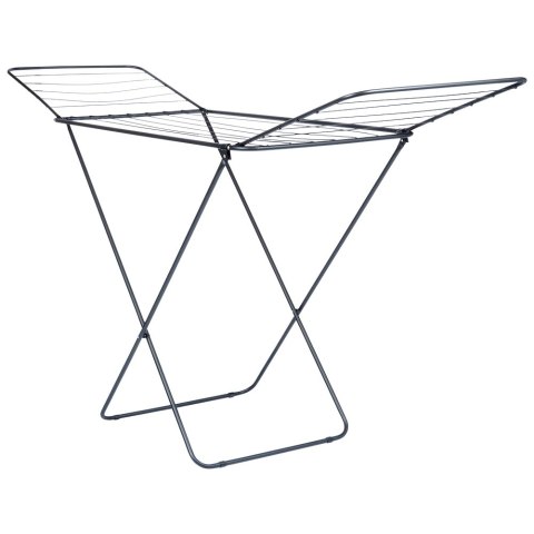 Suszarka na pranie metalowa czarna rozkładana 181cm VILDE 779071