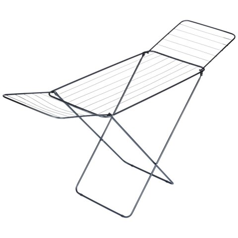 Suszarka na pranie metalowa czarna rozkładana 181cm VILDE 779071