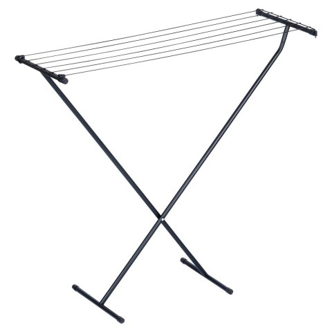 Suszarka na pranie metalowa czarna składana 91x84cm VILDE 779069