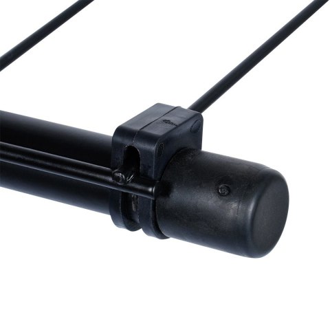 Suszarka na pranie metalowa czarna składana 91x84cm VILDE 779069