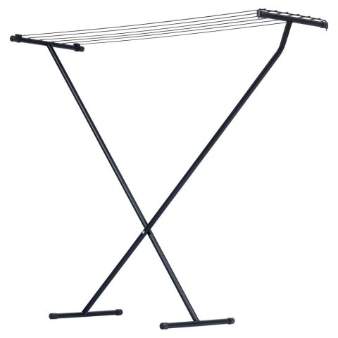 Suszarka na pranie metalowa czarna składana 91x84cm VILDE 779069