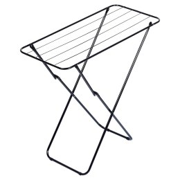 Suszarka na pranie metalowa czarna składana 93x43x88cm VILDE 779087