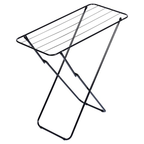 Suszarka na pranie metalowa czarna składana 93x43x88cm VILDE 779087