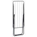 Suszarka na pranie metalowa czarna składana 93x43x88cm VILDE 779087