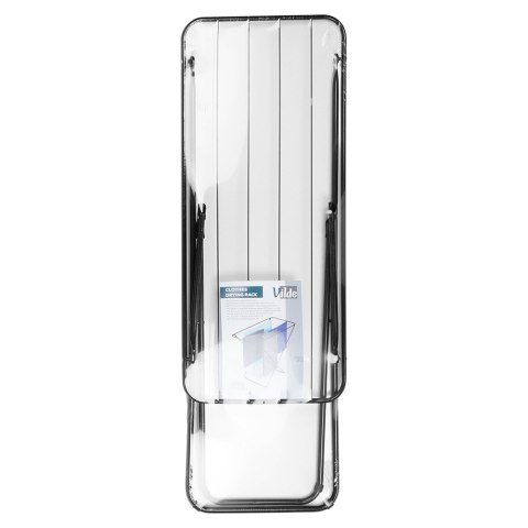 Suszarka na pranie metalowa czarna składana 93x43x88cm VILDE 779087