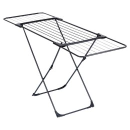 Suszarka na pranie metalowa czarna teleskopowa rozsuwana duża XXL 108-182cm VILDE 779068