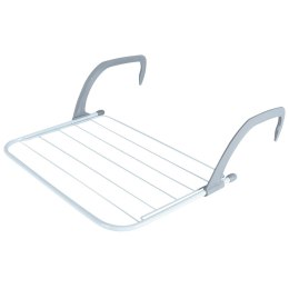 Suszarka na pranie na kaloryfer metalowa biała rozkładana 55x50.5cm VILDE 568005