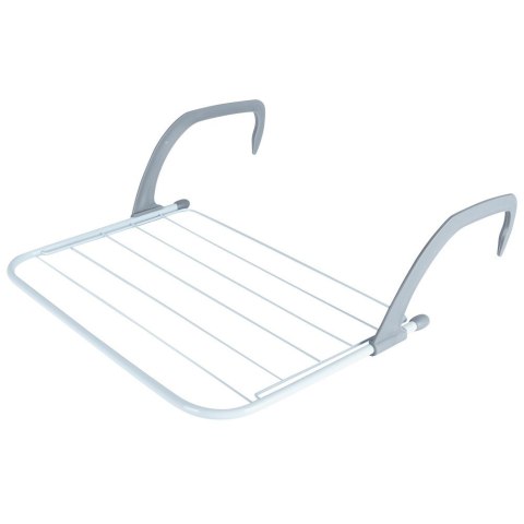 Suszarka na pranie na kaloryfer metalowa biała rozkładana 55x50.5cm VILDE 568005