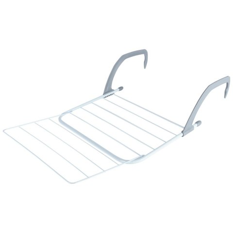 Suszarka na pranie na kaloryfer metalowa biała rozkładana 55x50.5cm VILDE 568005