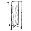 Suszarka na pranie stojąca pionowa na kółkach 134x70cm czarna BATHROOM SOLUTIONS 779025