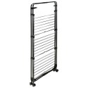 Suszarka na pranie stojąca pionowa na kółkach 134x70cm czarna BATHROOM SOLUTIONS 779025