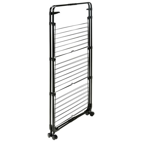 Suszarka na pranie stojąca pionowa na kółkach 134x70cm czarna BATHROOM SOLUTIONS 779025