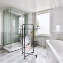 Suszarka na pranie stojąca pionowa na kółkach 134x70cm czarna BATHROOM SOLUTIONS 779025