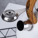 Czajnik z gwizdkiem stalowy na gaz indukcja biały WOODEN 3L ORION 113505